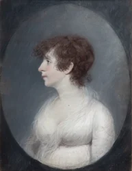 Lady Wilmot (pastel sur papier gris)