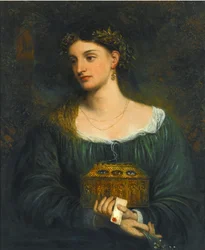 Peintures préraphaélites : Pandore