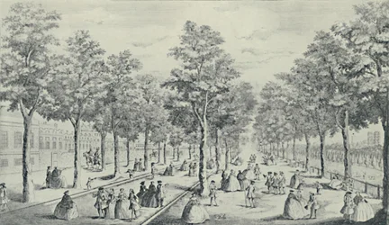 La société dans le Mall, 1741