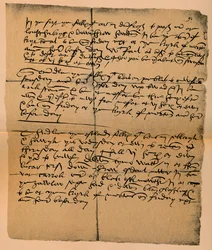 Instructions pour le mouvement des troupes avant la bataille de Solway Moss, 1542, 1889