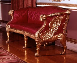 Canapé avec Supports en Forme de Lion Ailé, c.1760