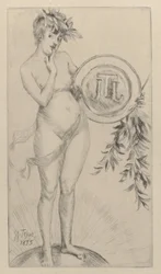 Premier frontispice avec le monogramme, 1875