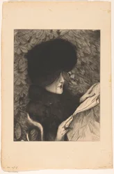 Femme lisant un journal