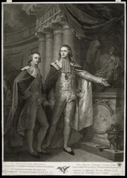 Portrait des Grands-Ducs Alexandre Pavlovitch et Constantin Pavlovitch de Russie, 1797