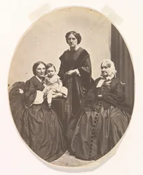 Quatre générations, vers 1860