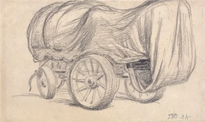 Un chariot à roues larges