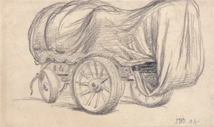 Un chariot routier à larges roues