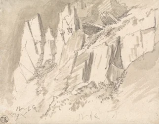 Une colline escarpée