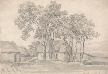 Une ferme parmi les arbres
