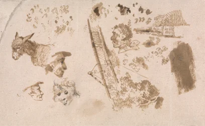 Une feuille de croquis légers
