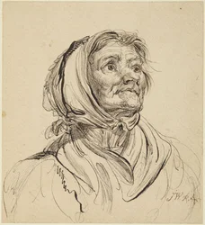 Tête de vieille femme