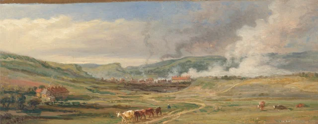 Paysage près de Swansea, sud du Pays de Galles