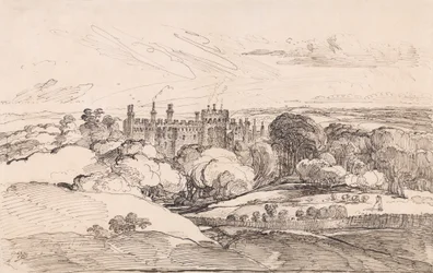 Château de Lea depuis les bois, 1814