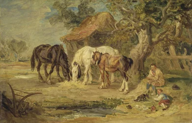 Le repas de midi, vers 1830-40