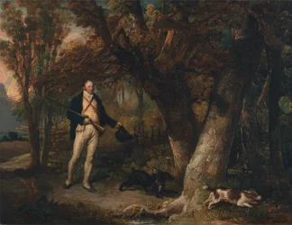 Le révérend Thomas Levett et ses chiens favoris à la chasse à la bécasse