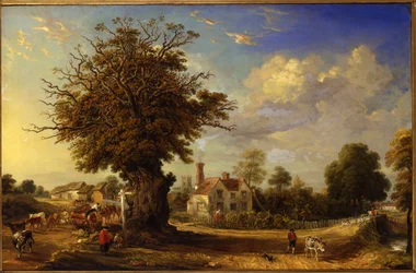 Le chêne de Yeldham à Great Yeldham, Essex, 1833