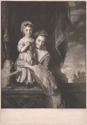 Margaret Georgiana, vicomtesse de Spencer et sa fille