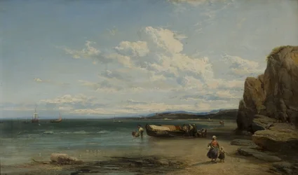 Scène Côtière avec Bateaux, 1863