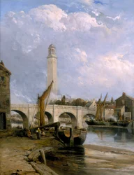 Vieux pont de Kew, vers 1880