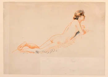 Femme nue, reposant sur l