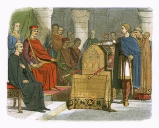 Harold jure fidélité au duc Guillaume de Normandie