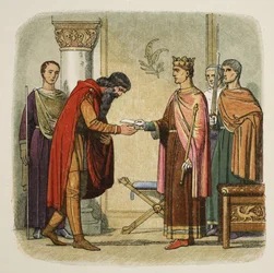 Henri autorise Dermod à lever des forces, 1170, de 