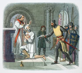 Hubert de Burgh retiré du sanctuaire à Boisars, France, 1232 1864