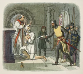Hubert retiré du sanctuaire à Boisars, 1232, d