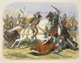 Richard III à la bataille de Bosworth, 22 août 1485, de 