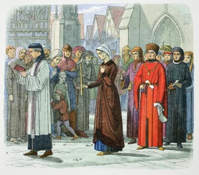 La duchesse de Gloucester fait pénitence, 1441, 1864