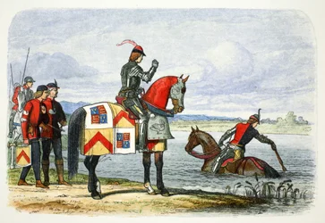 Le Duc de Buckingham trouve la Severn infranchissable, 1483, 1864