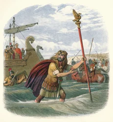 Le porte-étendard de la dixième légion, 55 av. J.-C.