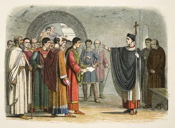 Thomas Becket interdit au comte de Leicester de prononcer une sentence contre lui