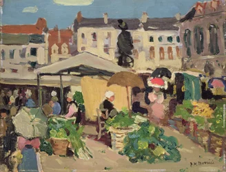 Scène de marché