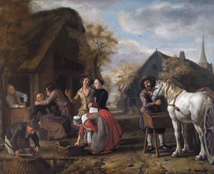 Scène de village