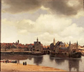 Vue de Delft, Pays-Bas, après l
