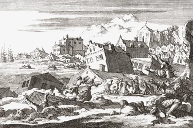 Tremblement de terre de 1692 à Port Royal, Jamaïque.