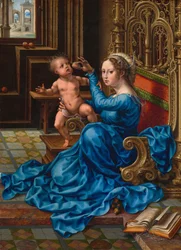 Madone et enfant, vers 1532 (huile sur panneau)