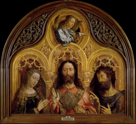 Christ entre la Vierge Marie et Saint Jean-Baptiste