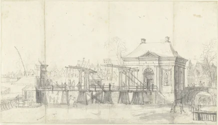 Porte de Heiligeweg à Amsterdam en hiver