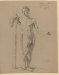 Nu masculin debout, vu de face (1er prix 1817)