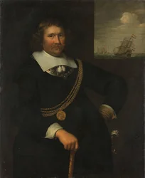 Portrait de Jan Cornelisz Meppel, lieutenant-amiral de Hollande et de Frise occidentale