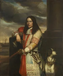 Néerlandais : Engel de Ruyter (1649-83). Vice-amiral, fils de Michiel Adriaensz de Ruyter Portrait d