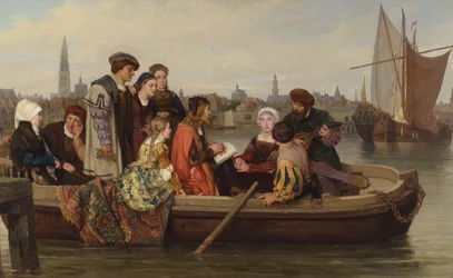 Albrecht Dürer visitant Anvers en 1520, 1873