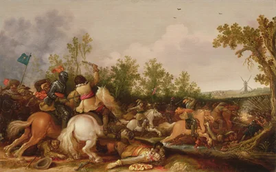 Une escarmouche de cavalerie