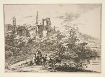 Les deux vaches près de la rivière, Tivoli
