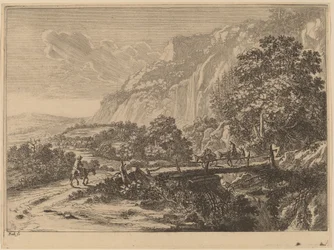 Le Pont en bois à Sulmona près de Tivoli
