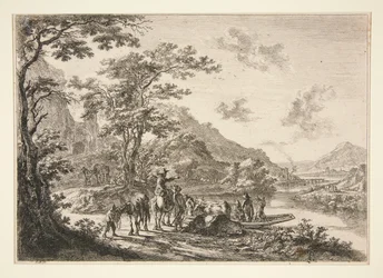 Vue du Tibre, dans la Campagne