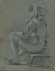 Garçon assis