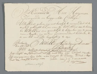 Lettre de Jan Brandes à ds. Hooyman